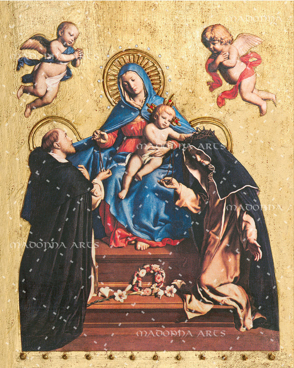 Our Lady of the Rosary Card