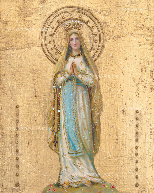 Our Lady of Lourdes Card