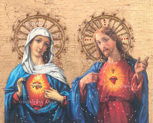 Sacred Heart/Immaculate Heart Card