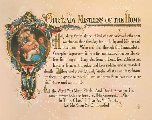 House Blessing - Our Lady Mistress of the Home Card